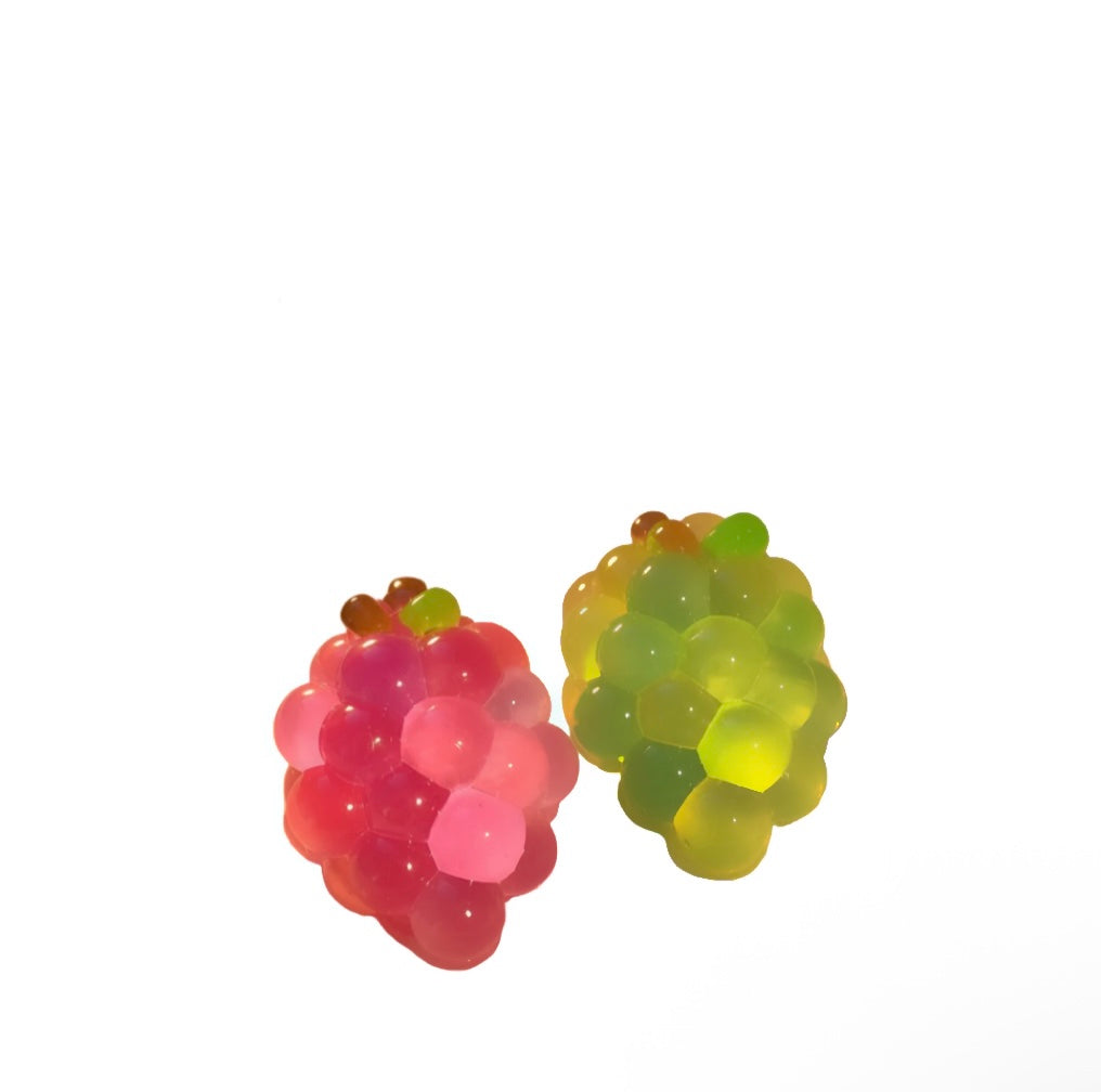 Grapes fruit-shaped squishy fidget toy for kids