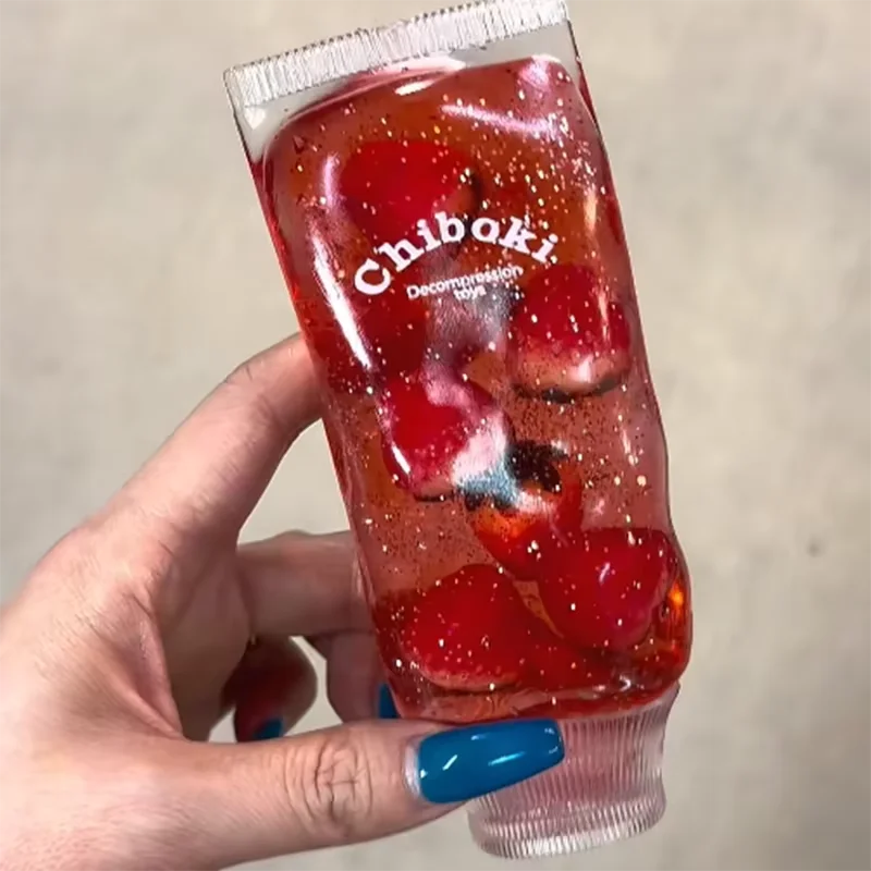 Chiboki fruit jelly gel squishy fidget toy for kids
